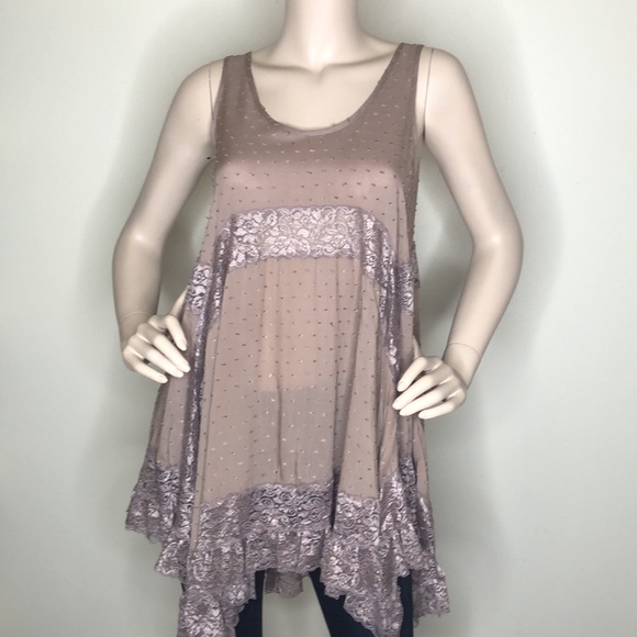 Mocha Detailed Boho tunic top - Picture 8 of 14